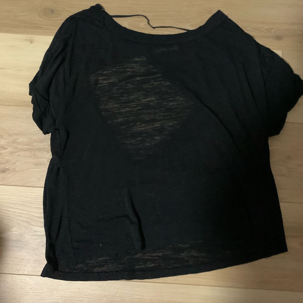 Viola open back slub t shirt